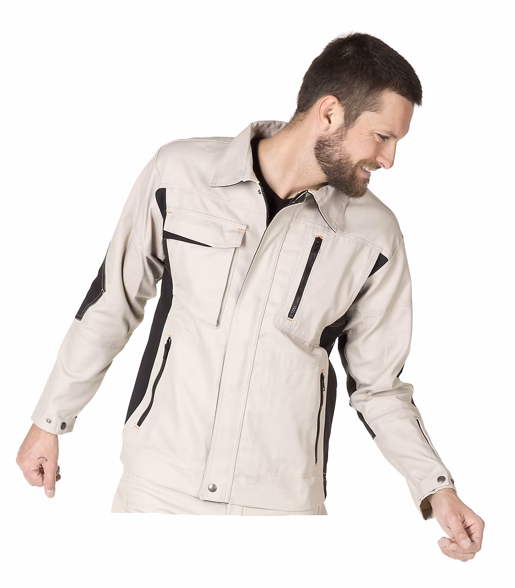 Blouson DYNAMIC FIT coton/polyester écru T2XL – MUZELLE DULAC, DYNBNH22EC5