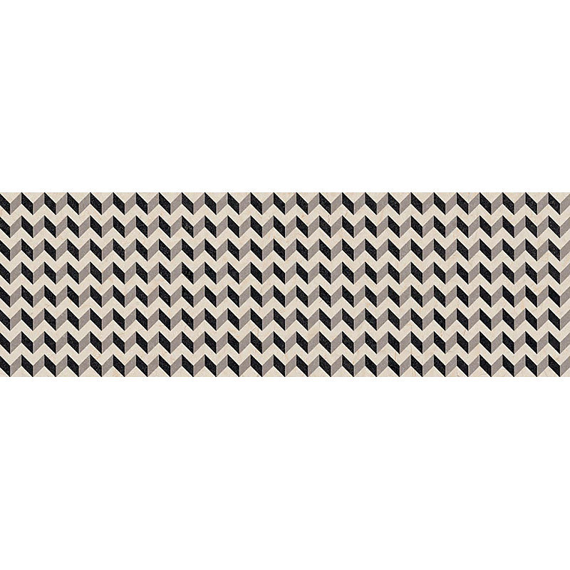 Carrelage faïence mur effet terrazzo beige 32 × 99 cm CREAM R ZIGZAG