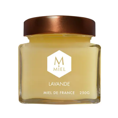Miel de lavande dans un pot en verre Hexagone - 250 g