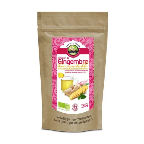 Infusion de gingembre bio équitable biopartenaire Ethnoscience - 100 g