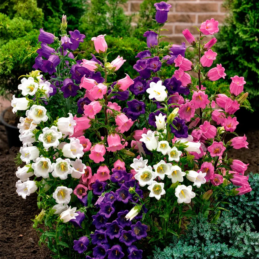 2 Campanules Carillon en mélange Campanula medium
