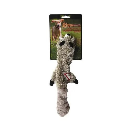 Jouet 34cm raton laveur peluche Skinneeez pour chien