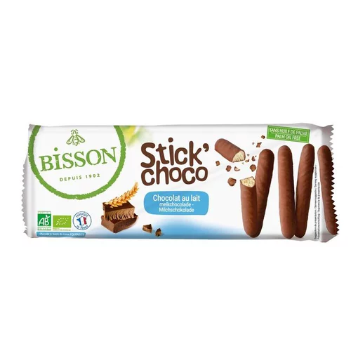 Biscuits Stick' choco bio Bisson - 130 g