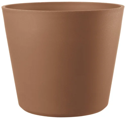 Pot en plastique injecté coloris rouge Deroma Origin Vaso cotto - Ø 48 x H 39,6 cm