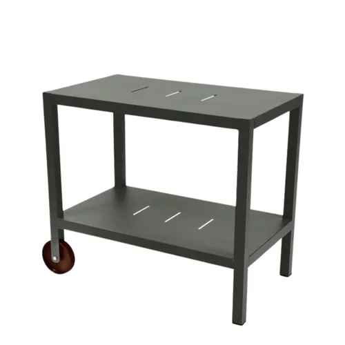 Desserte en acier et aluminium coloris romarin Quiberon Fermob - 90 x 50 - 75 cm