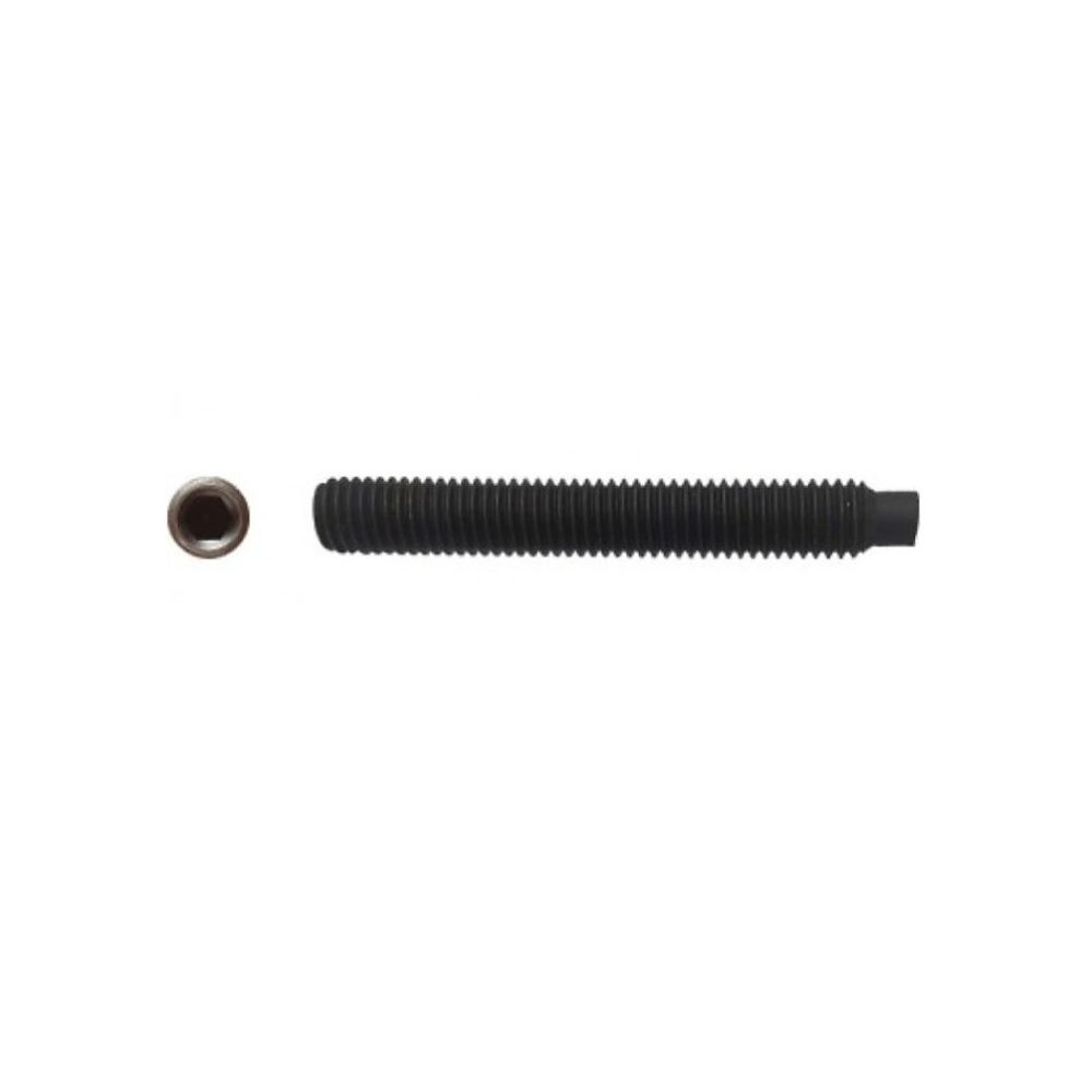 100 Vis Sans Tête 6 Pans Creux à Bout Téton STHC 12 × 40 mm – DIN 915, 45H, Brut, D-Work