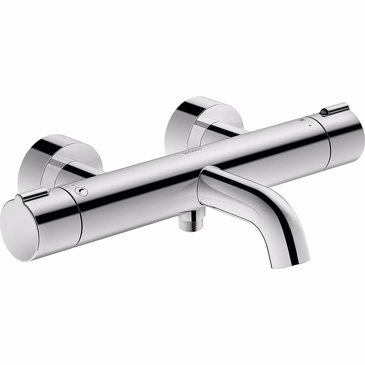 Robinet de douche – Duravit C.1 Mitigeur thermostatique bain/douche apparent Chromé Brillant C15220000010