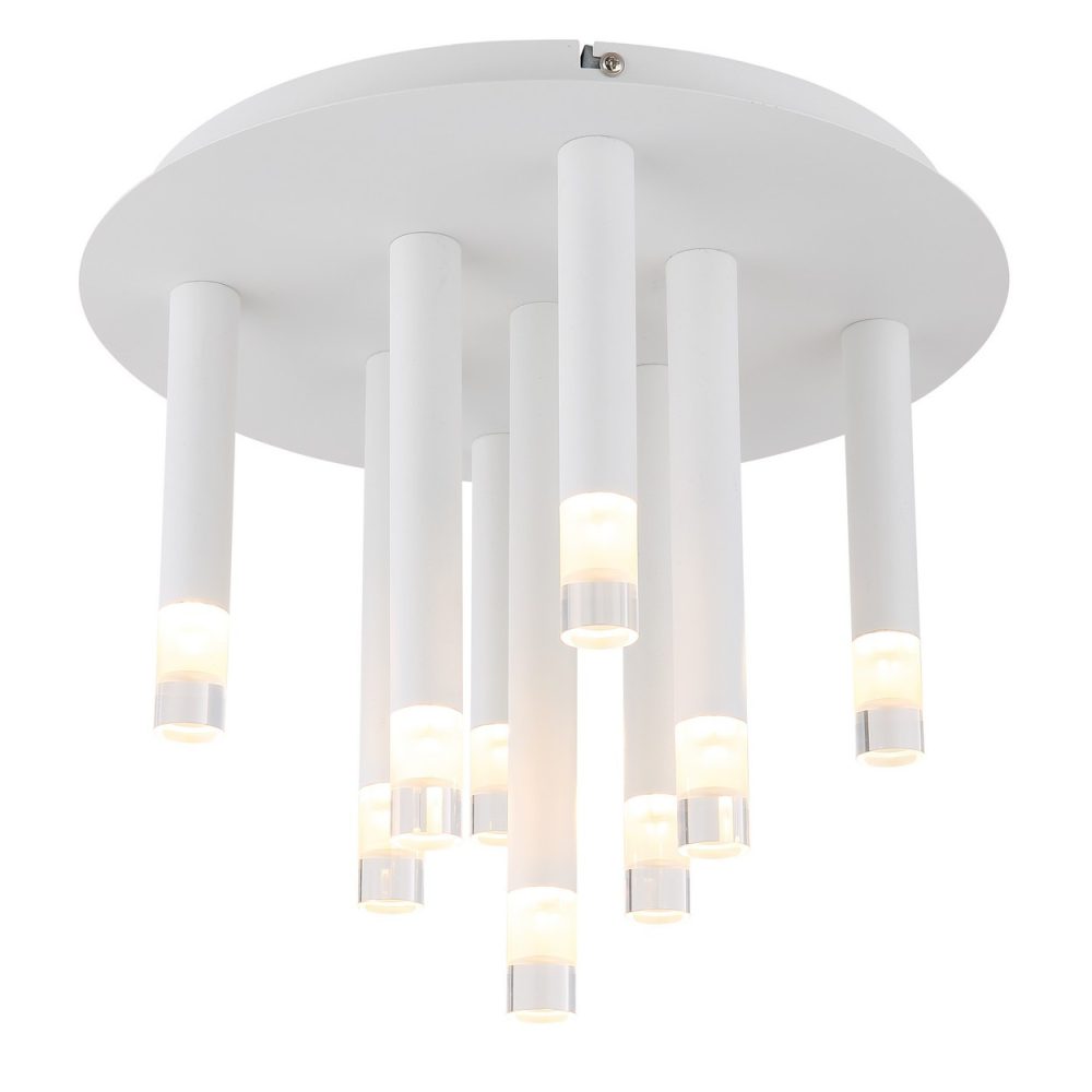 Globo Ryan Plafonnier semi encastré multi - bras blanc mat 9x G9