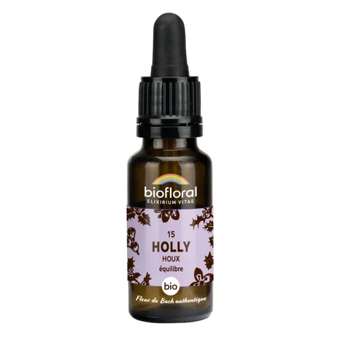Élixir n°15 Biofloral de houx en flacon de 20 ml