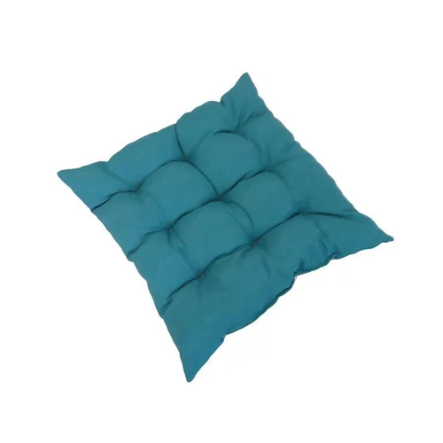 Assise de fauteuil matelassée bleue Cap émeraude - 46 x 46 x 9 cm