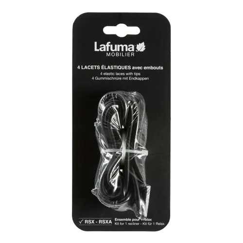 Kit de lacets avec embouts pour fauteuil relax noir