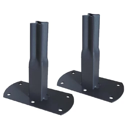 Pack 2 pieds à visser pour tube carré de 25 ardoise