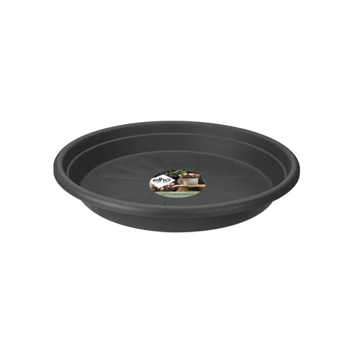 Soucoupe ronde en plastique recyclé anthracite Elho - Ø 35 cm
