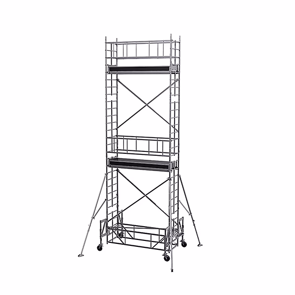 Echafaudage roulant alu – Hauteur de travail max 6.30m, IPP-0420T
