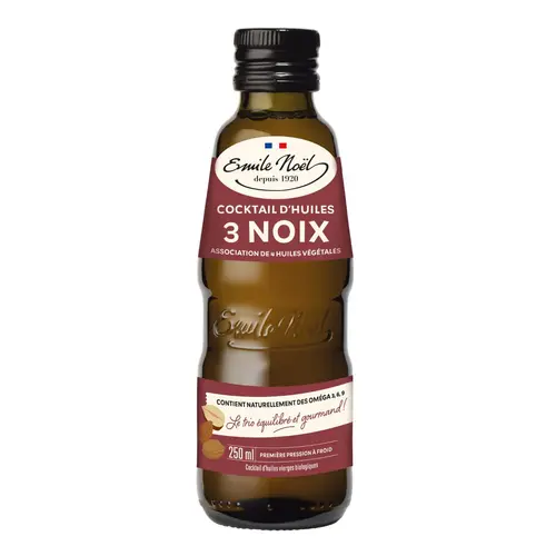 Huile bio mélange 3 noix Émile Noël - 250 ml