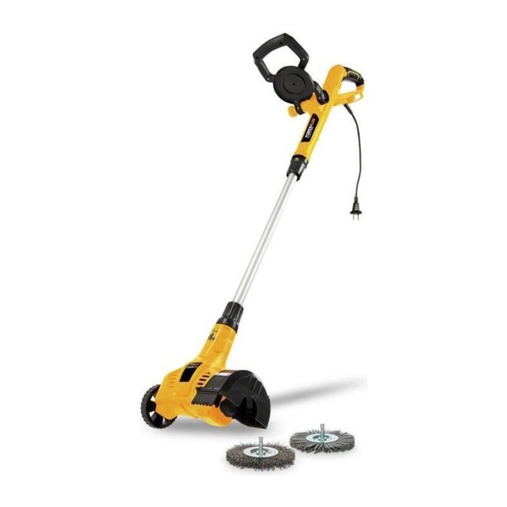 POWERPLUS Désherbeur Téléscopique Électrique Powerplus POWXG6650 - Extracteur de Mauvaises Herbes, 400 W, avec Brosse en Nylon et en A – Solutions extérieures