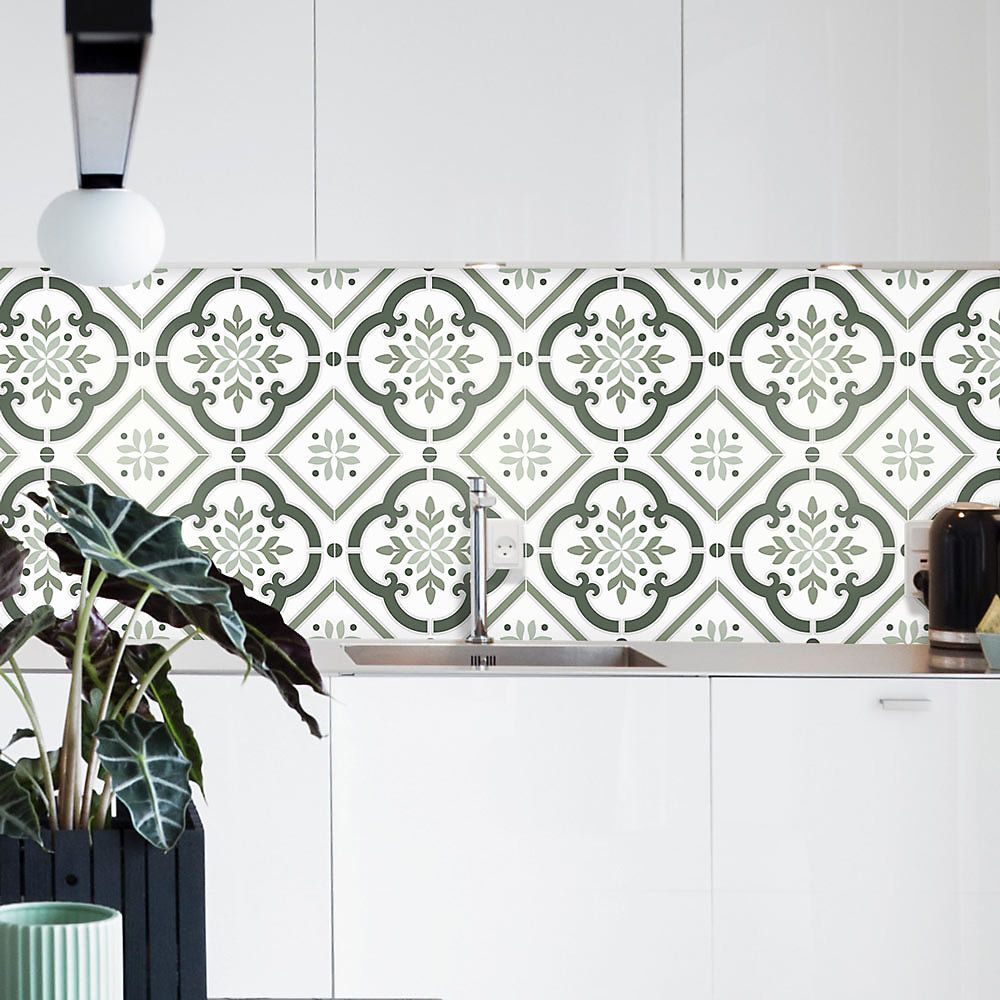 Crédence Adhésive Carrelage Olive 100 × 40 cm
