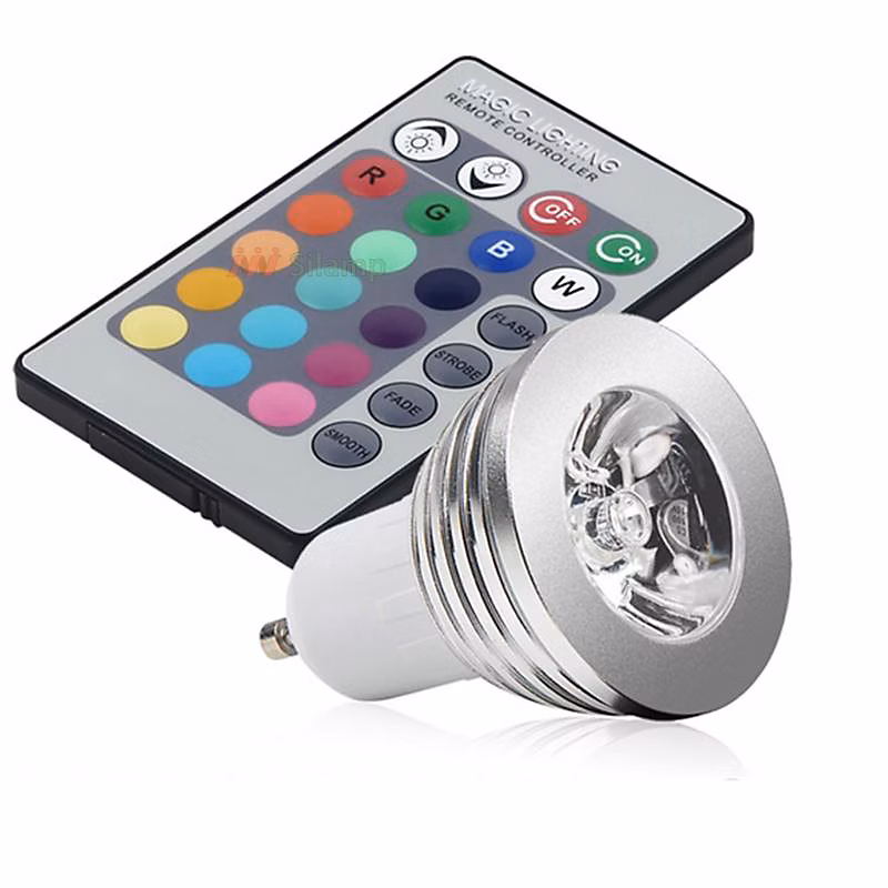 Ampoule LED GU10 3W RGB 220V – SILAMP