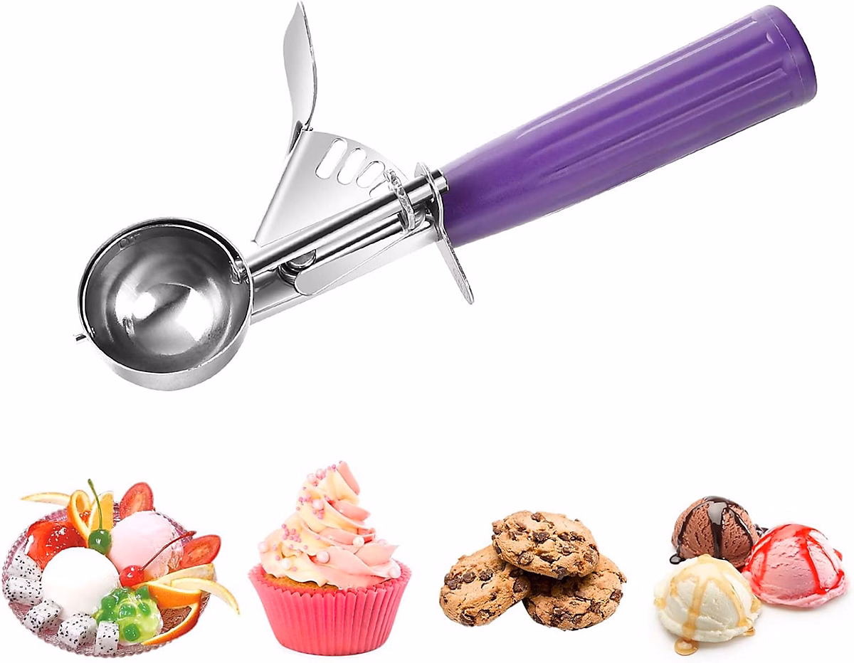 Cuillère à glace 40 mm en acier inoxydable avec gâchette – Réf. JAKVZTLND7053360353