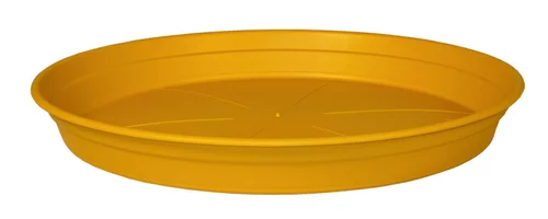 Soucoupe en plastique recyclé jaune pollen Cocoripot - Ø 40 cm