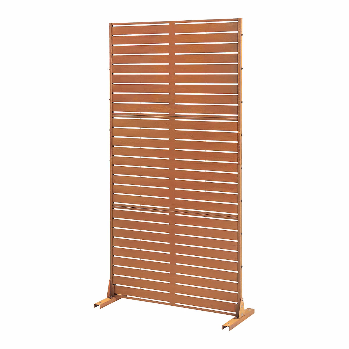Cloison de séparation Nodepp pour extérieur et intérieur acier corten 180 × 90 × 40 cm rouille casa.pro