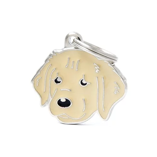 Médaille colors pour golden retriever en métal
