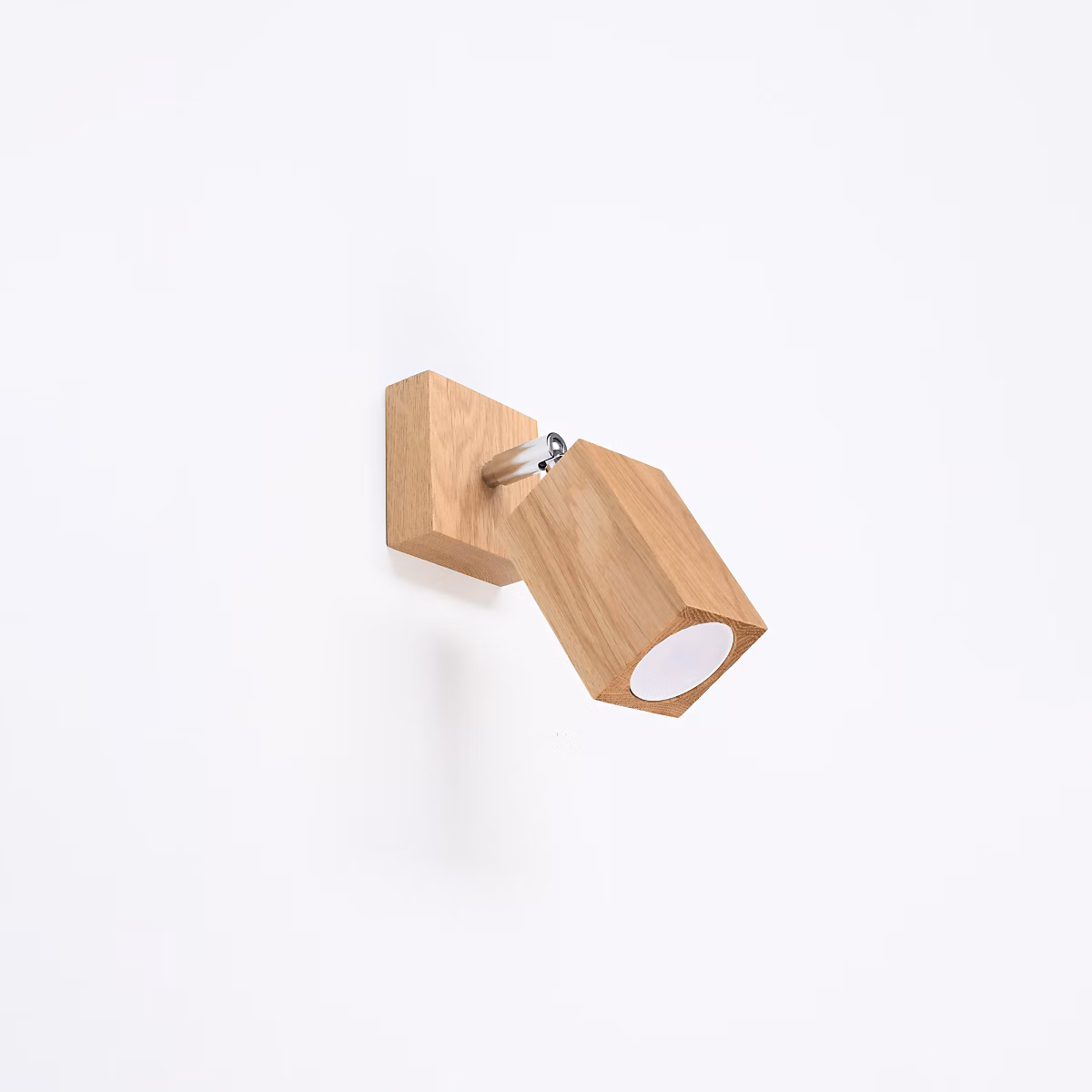 Applique en bois 1 ampoule 4000K – 8 × 19 × 17cm Sollux