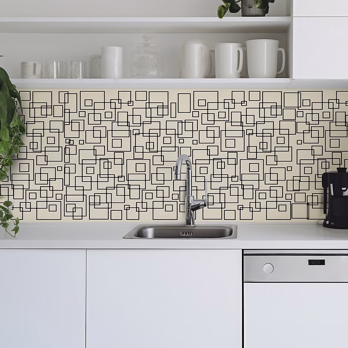 Crédence adhésive formes déco design 311 – 50 × 200cm