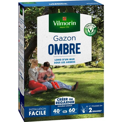 Graines de gazon à semer gamme ombre Vilmorin - 1 kg