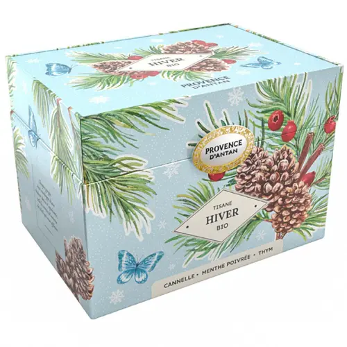 Coffret métal de tisane hiver bio Provence d’antan - 36 g