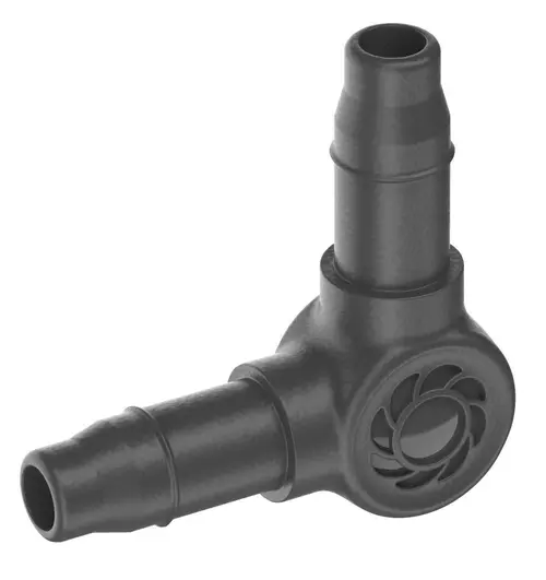 Jonction en L 3/16 Easy & Flexible coloris noir boîte de 10 Gardena - 4,6 mm