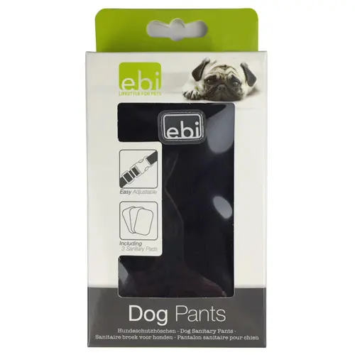 Culotte pour chien coloris noir Ebi - Taille XXL