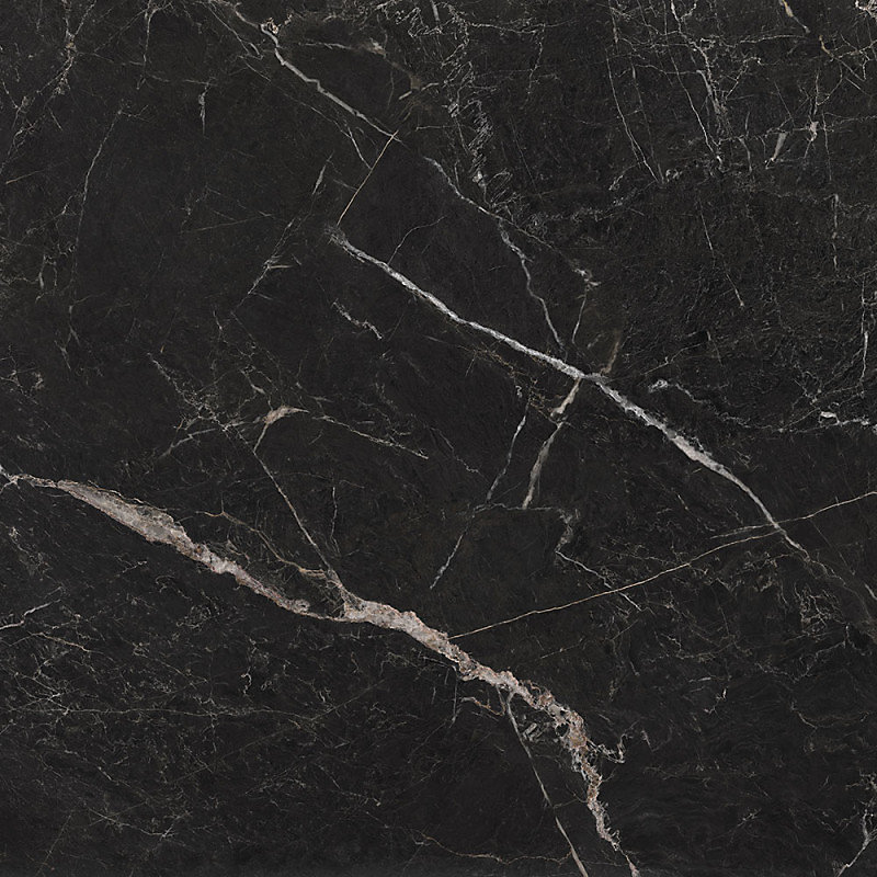 Carrelage sol / mur effet marbre noir 120 × 120 cm mate – MYK | ST LAURENT