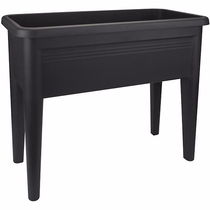 ELHO Table de culture XXL Green Basics – 75 | 5 x 36 | 5 x 65 | 1 cm | Noir vif
