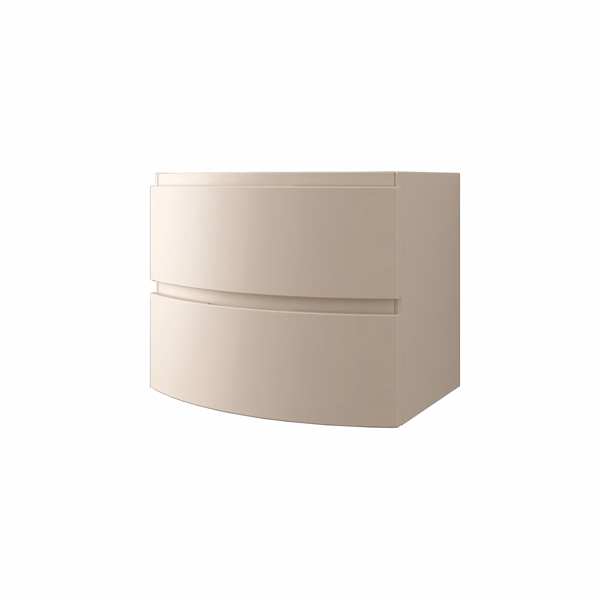 Meuble de salle de bains – Meuble sous vasque à suspendre L.69 x H.55 x P.52 cm beige cachemire Baden Vague