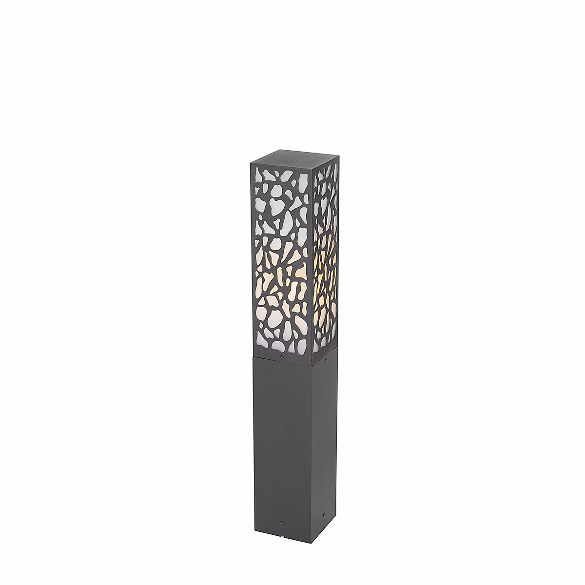 Borne d'extérieur moderne noire 60 cm IP44 – Nicole