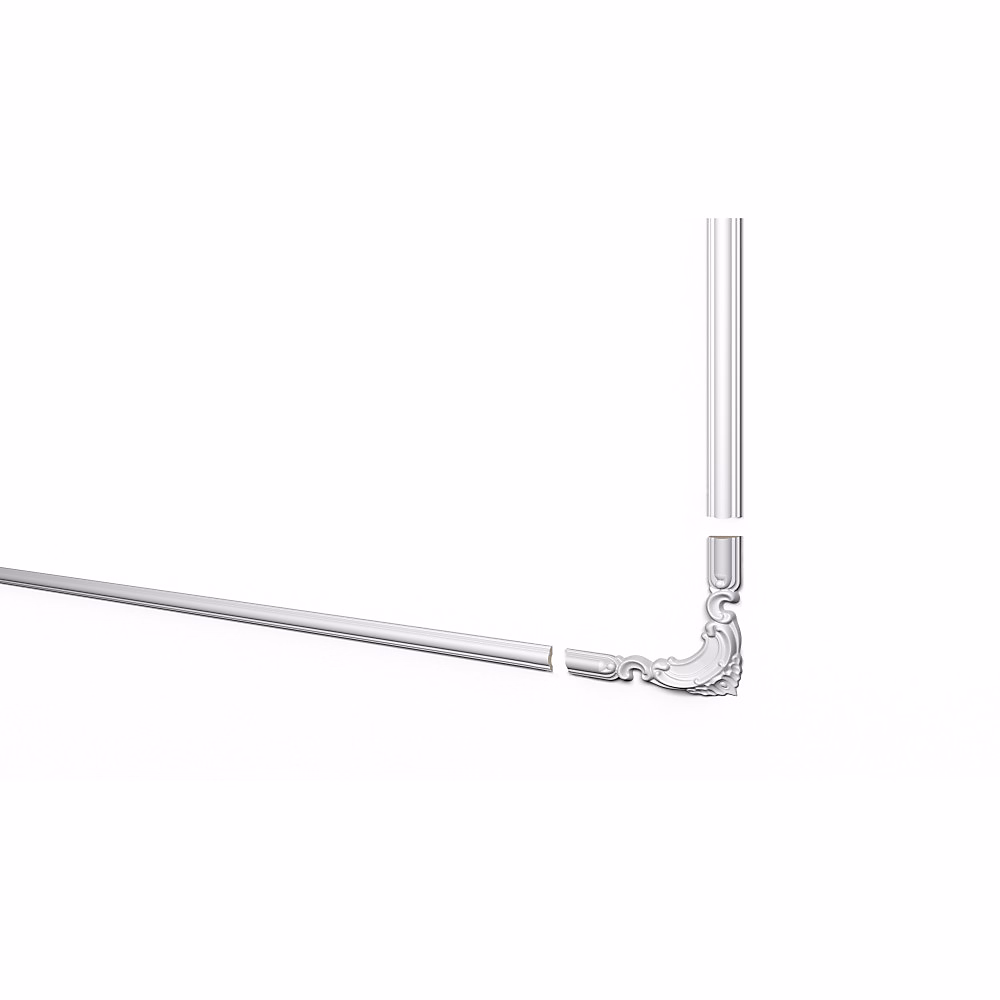 CL2 – FRAME | CORNERS DECOFLAIR Cimaise Polystyrène HD 13 x 220 x 315 | 1 pièce