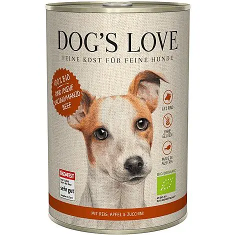 Boîte bio au bœuf pour chien, 400 g
