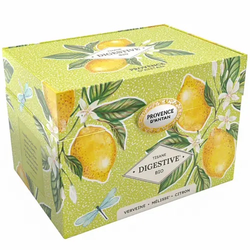 Coffret métal de tisane digestive bio Provence d’antan - 36 g