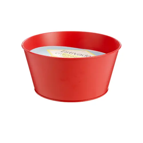 Bougie citronnelle pot métal coloris multicolore en cire Estivade Denis & Fils - Ø 12 x 7,4 cm
