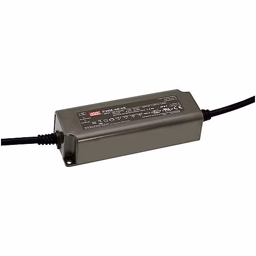 Driver LED PWM-40-12 40 W 12 V DC 3 – 34 A, boîtier plastique étanche IP67