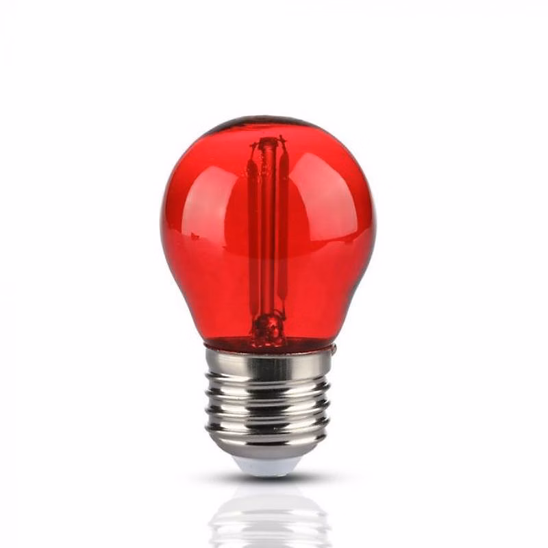 Ampoule LED E27 Filament 2W G45 Rouge – SILAMP