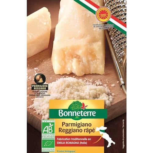 Parmesan AOP râpé Bonneterre 50 g