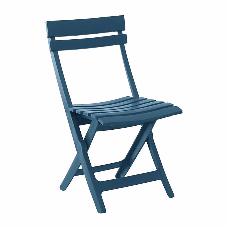 Chaise pliante – GROSFILLEX | MIAMI | Bleu minéral