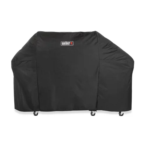 Housse noire en polyester pour barbecue Weber Summit