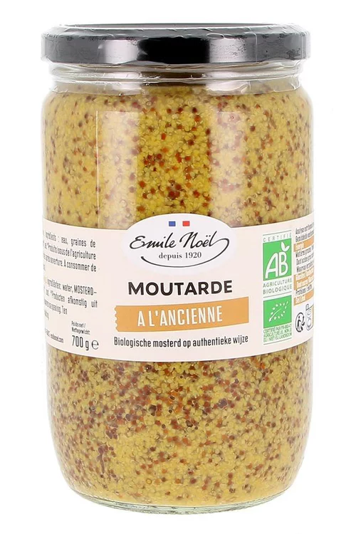 Moutarde à l'ancienne bio en pot de 700 g