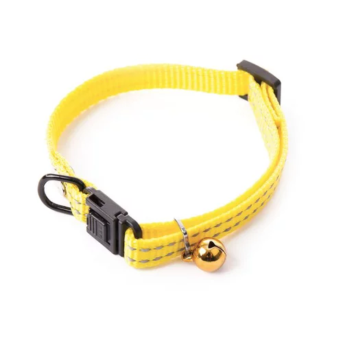 Collier en nylon pour chat Flash jaune