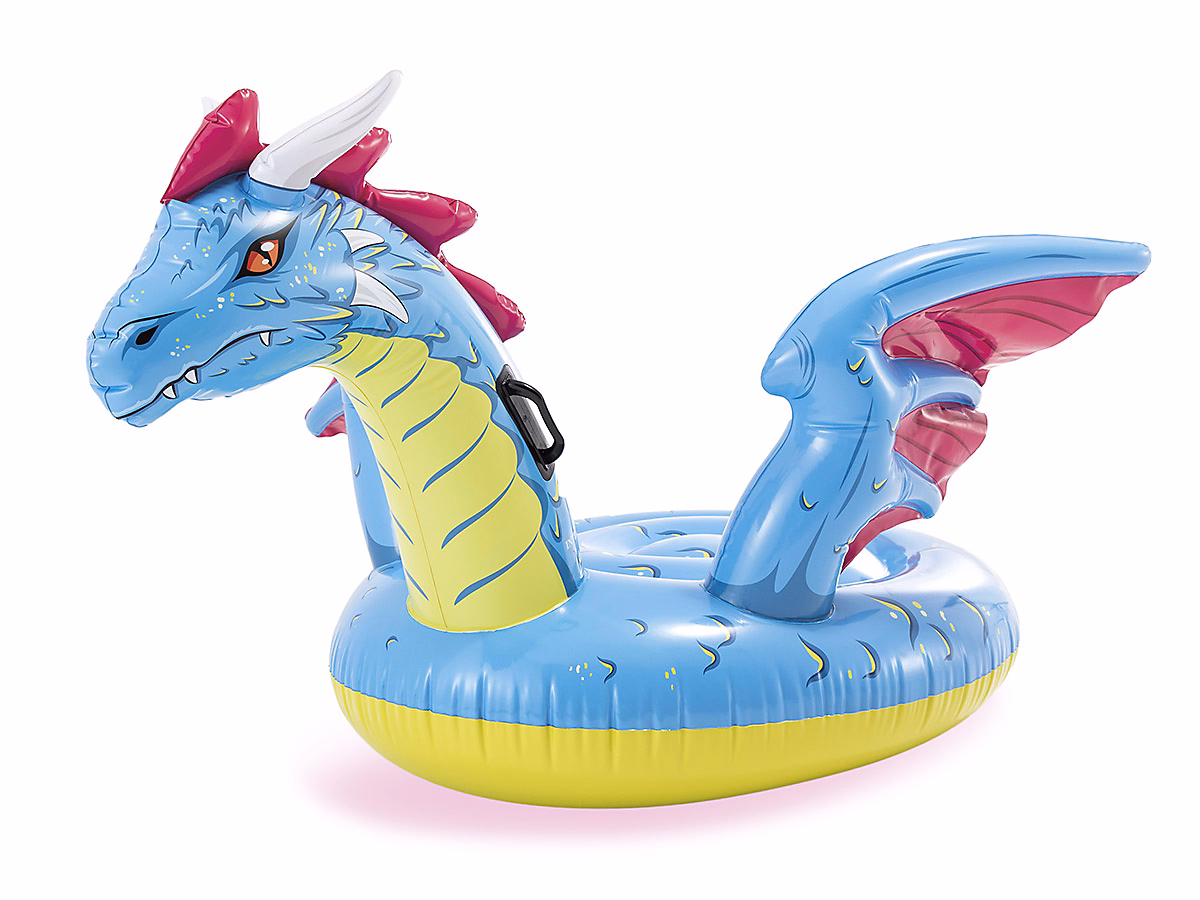Dragon bleu gonflable à chevaucher – Intex