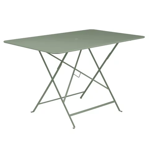 Table pliante rectangulaire en acier coloris cactus Bistro Fermob - 117 x 77 x 74 cm