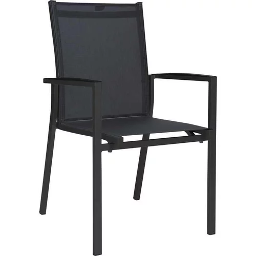 Fauteuil coloris noir en aluminium Levanto
